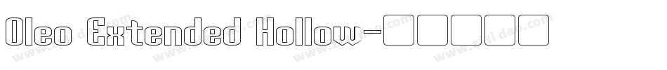 Oleo Extended Hollow字体转换